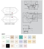 Kaldewei vana Ambiente Vaio 6 190x90x43 cm, č. 958, standardní přepad 233800010001